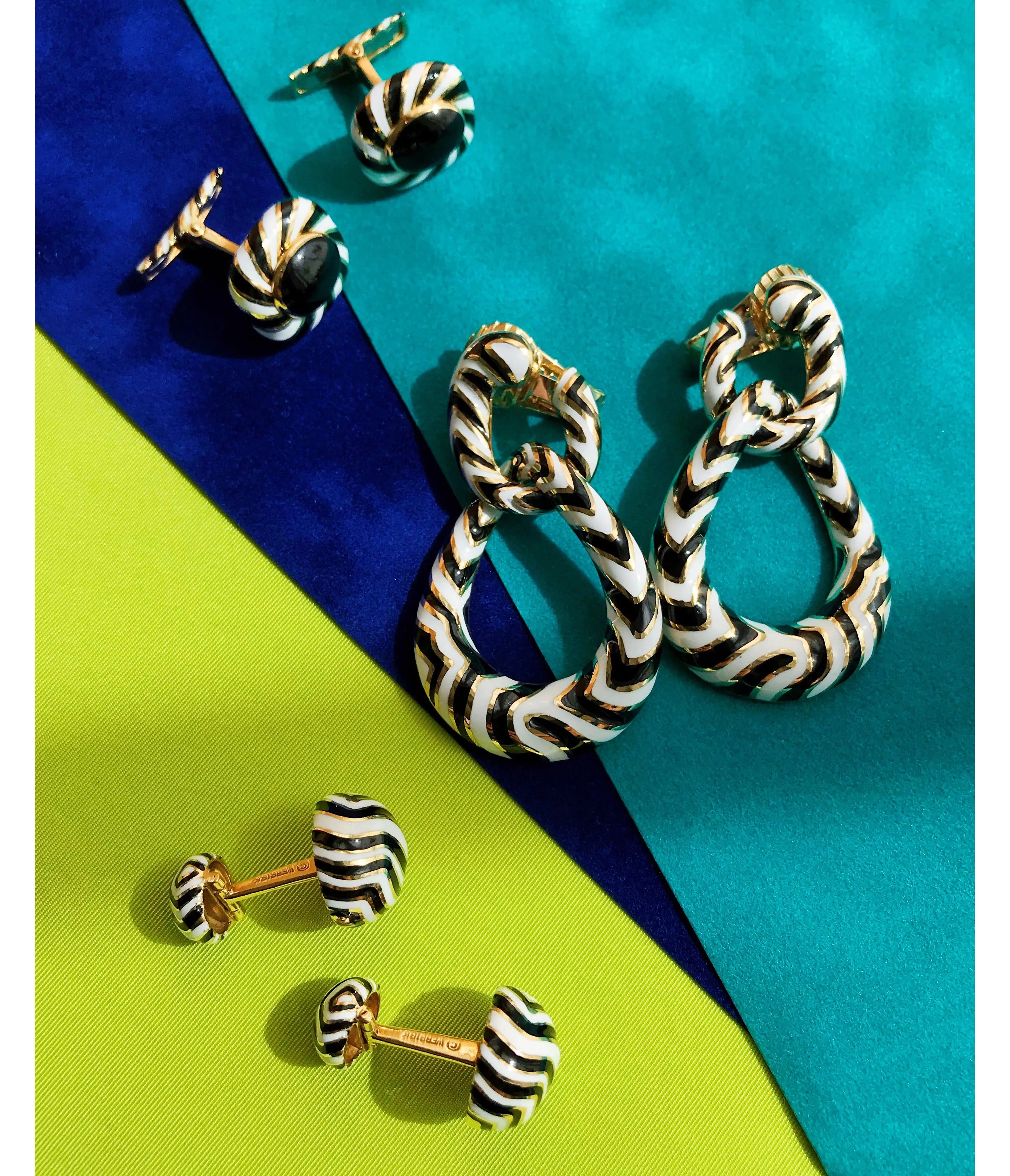 Zebra Stripe Cuff Links