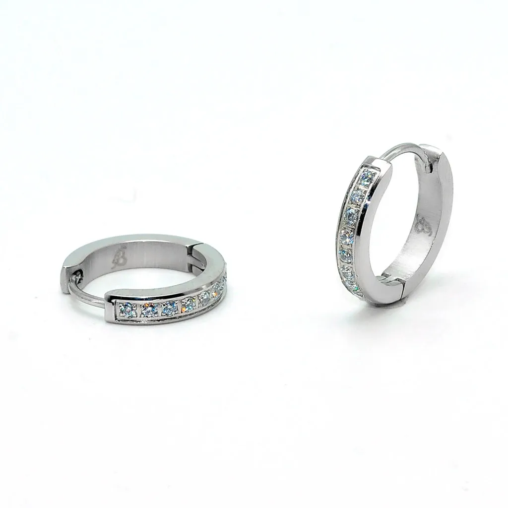 Zircon Hoop Earrings
