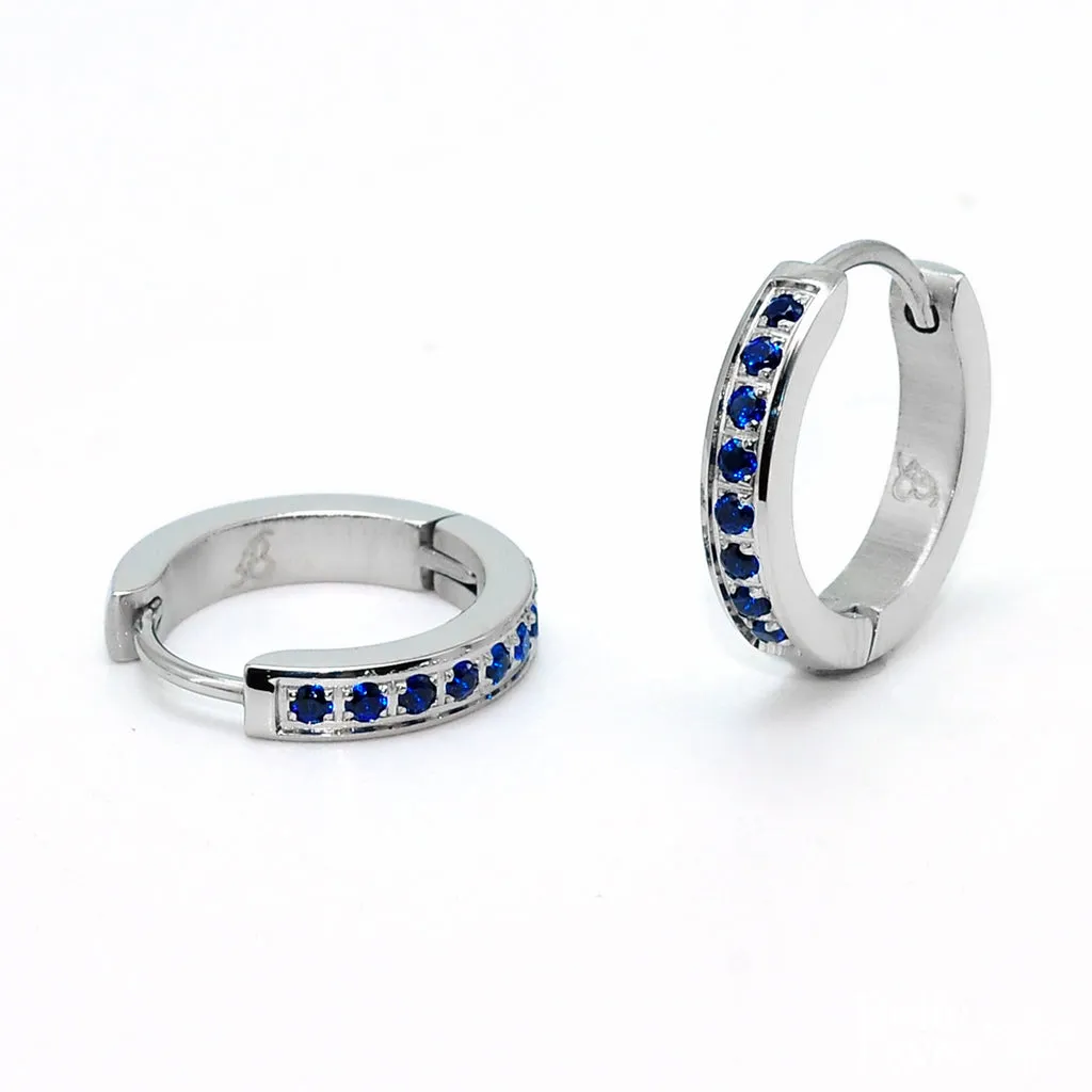 Zircon Hoop Earrings